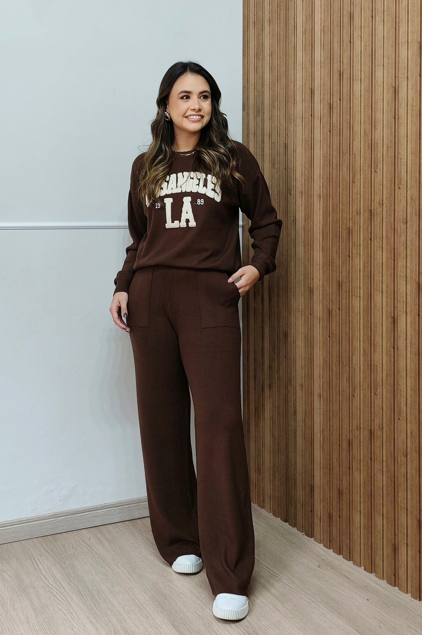 4157 conjunto em tricô modal