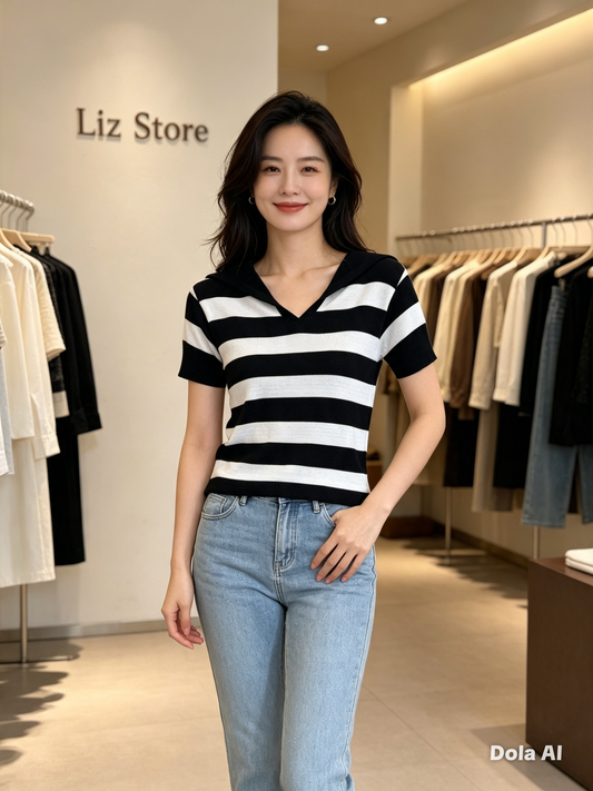 Blusinha em Tricot modal