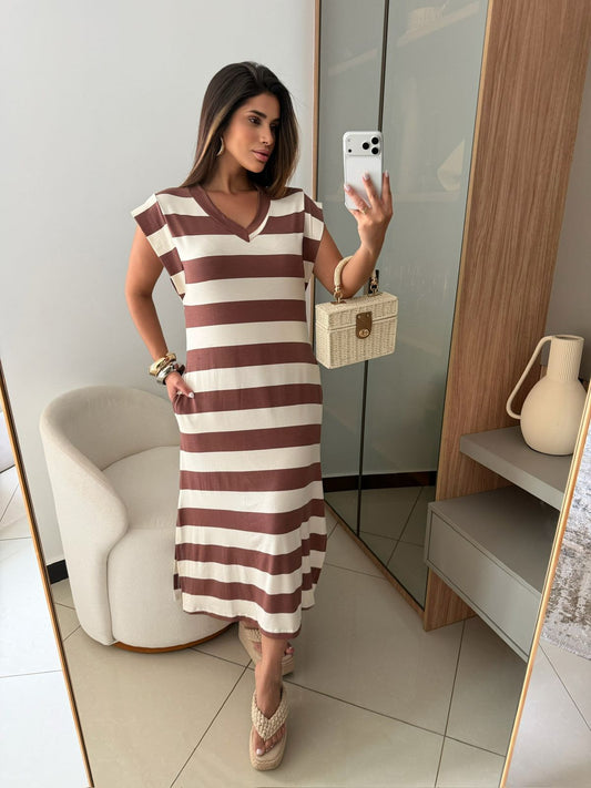 Vestido Rebeca em malha midi