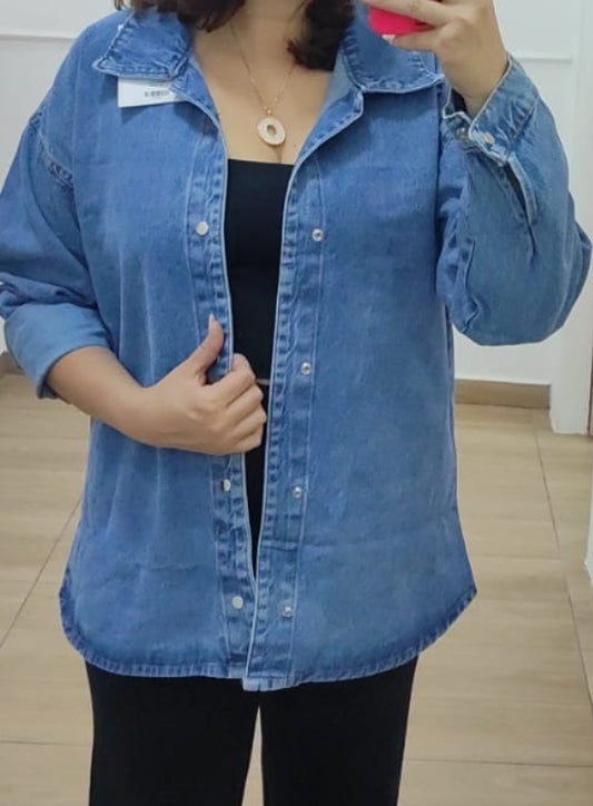 Camisa Jeans Plus