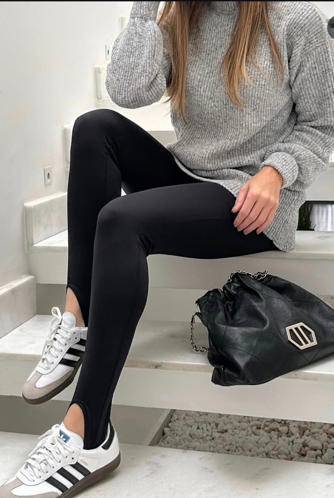 Legging com pezinho flanelada