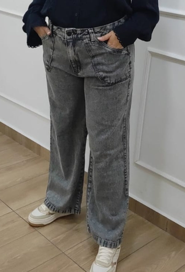 Calca wide leg preta